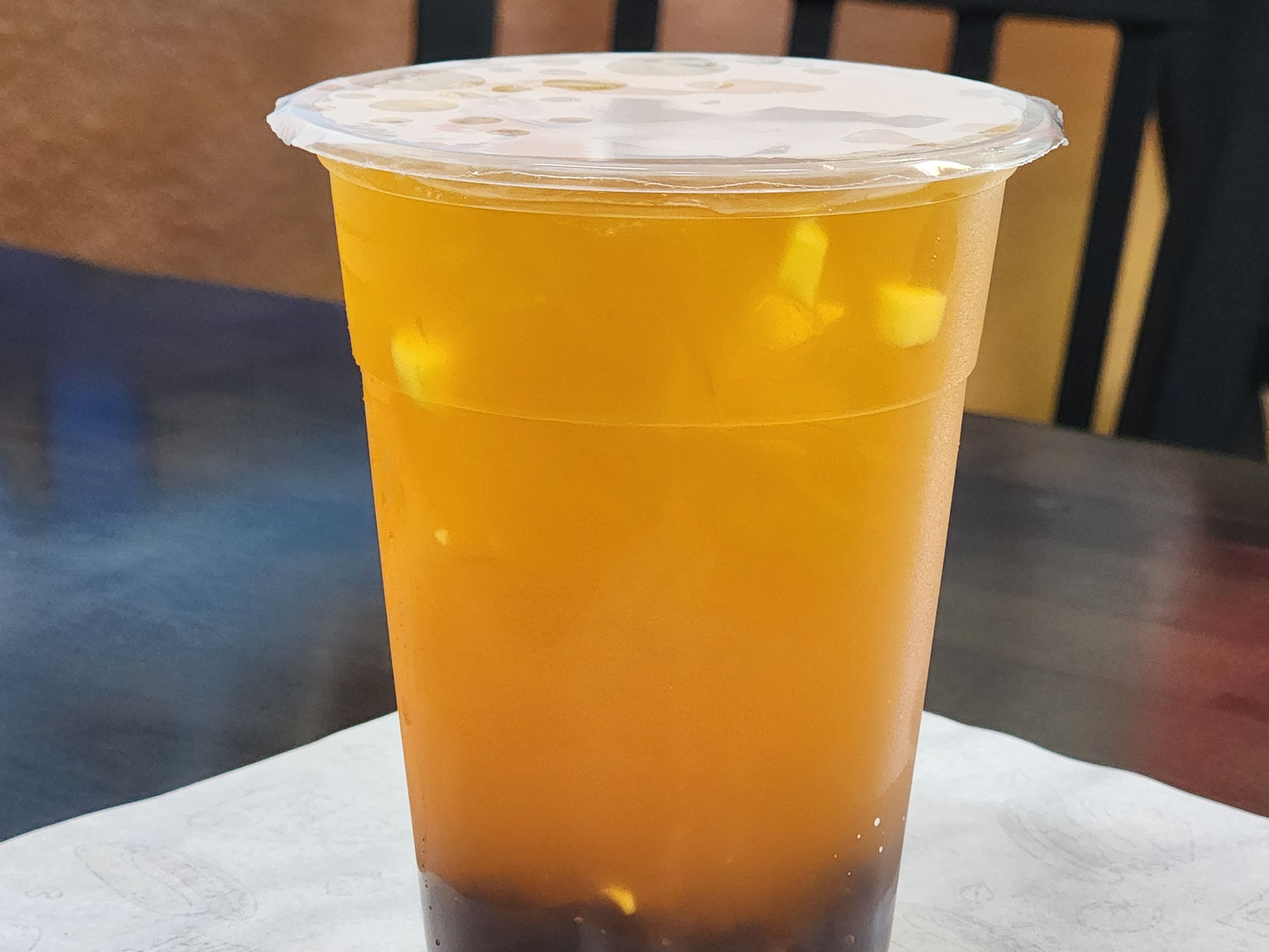 FRUIT TEA with BOBA.