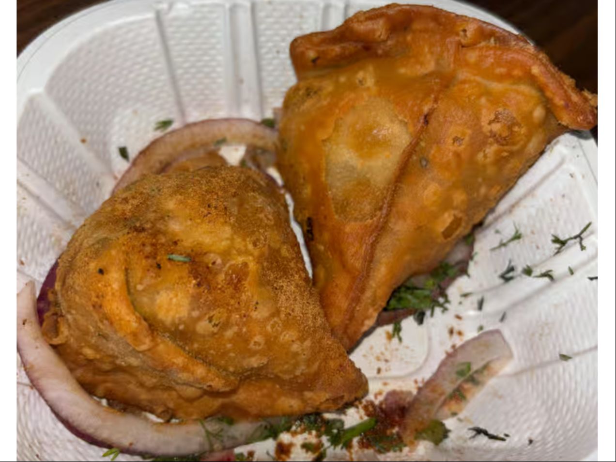 Veggie Samosas.