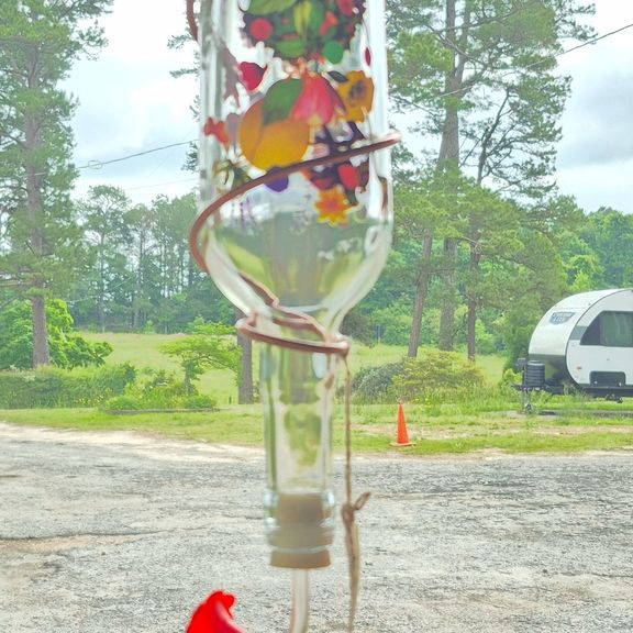 Humming Bird Feeder Painted