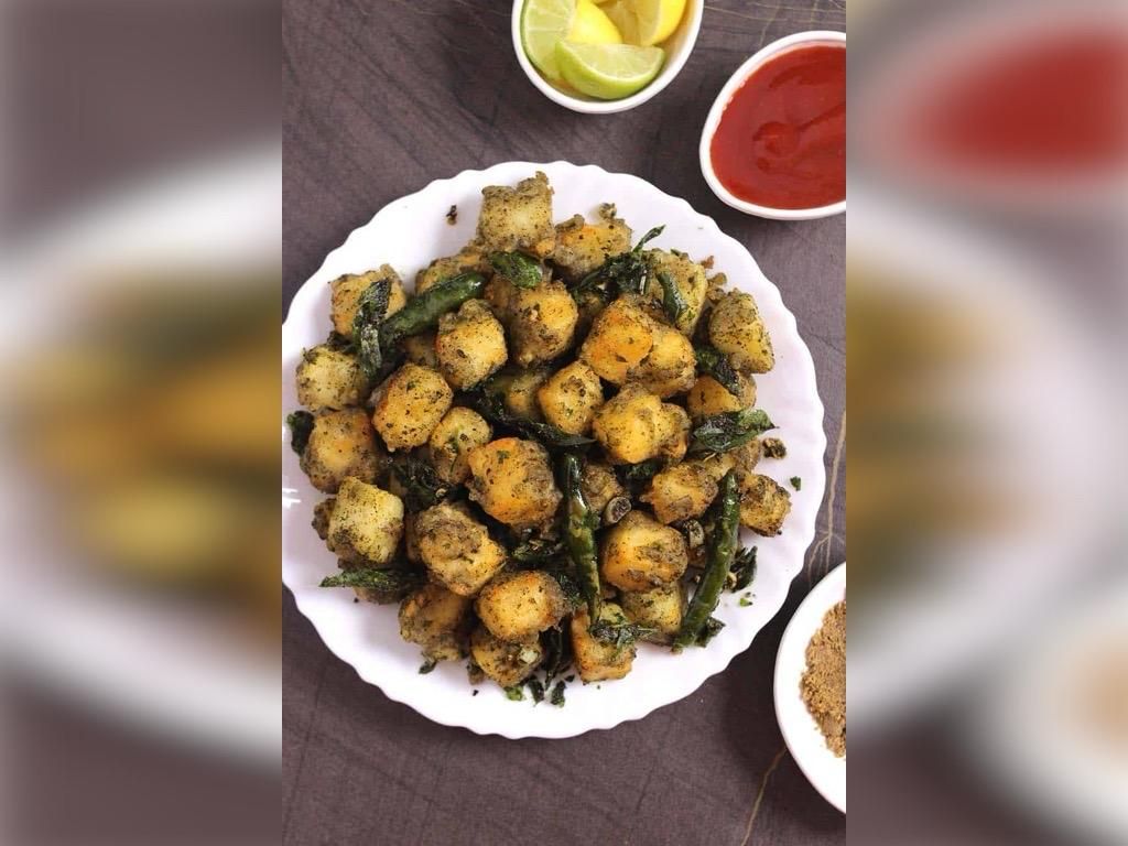 Curry Leaves Paneer Fry