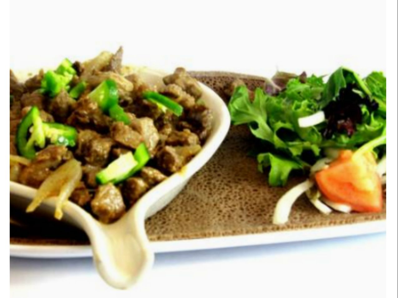 Regular Tibs የበሬ ጥብስ.