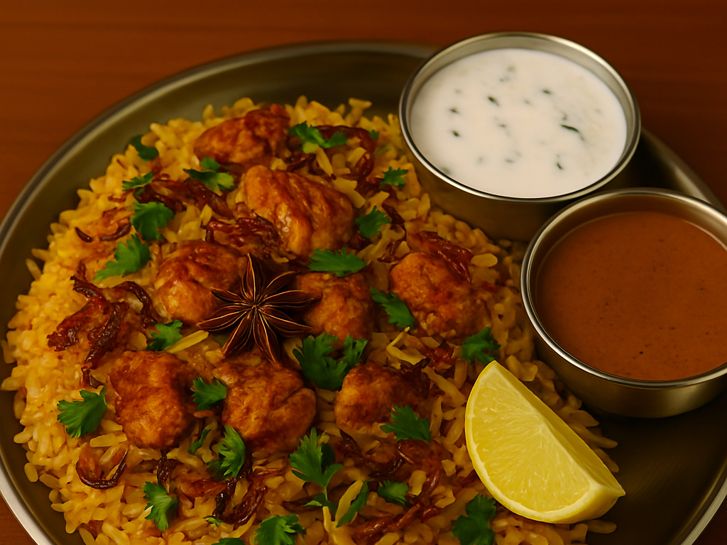 Chettinadu Chicken Biryani   (NF)