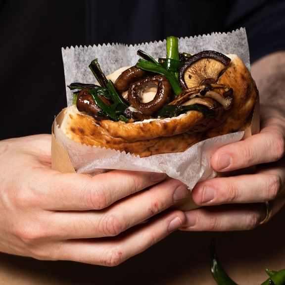 Wild Mushroom Pita