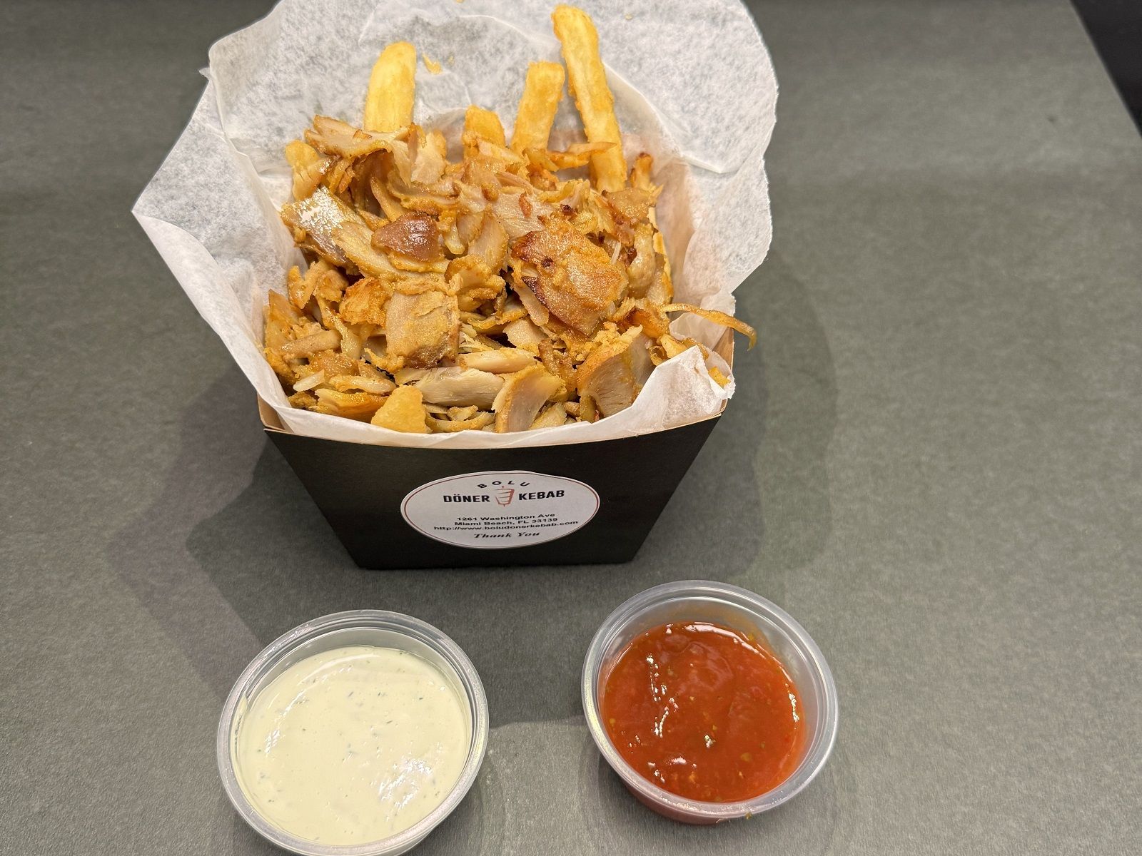 Box Doner Chicken & Fries.