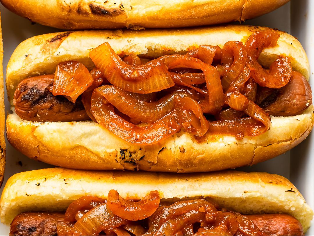 - Red Onion Hot Dog.