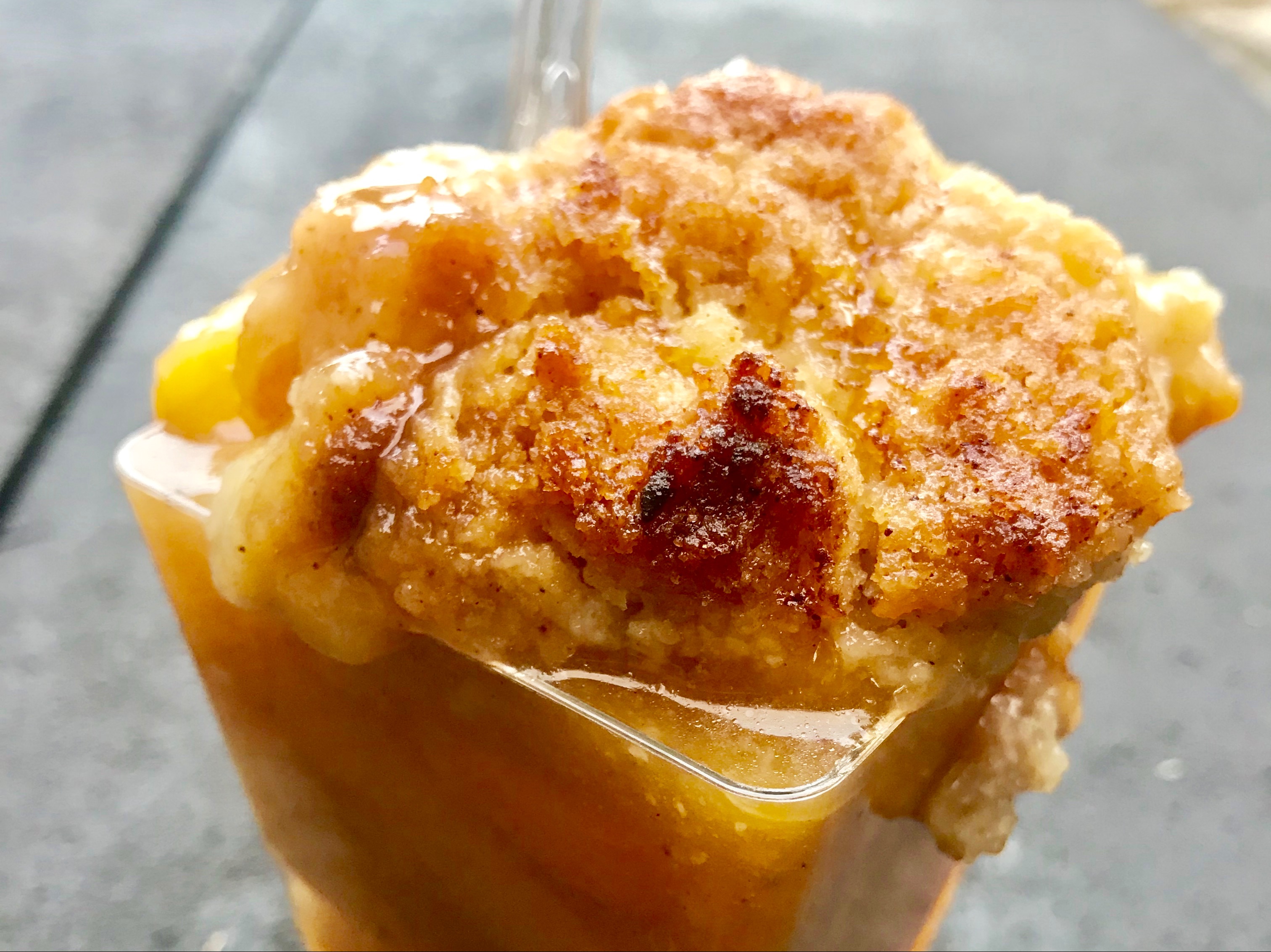 Gluten Free Peachie Cobbler Cup.