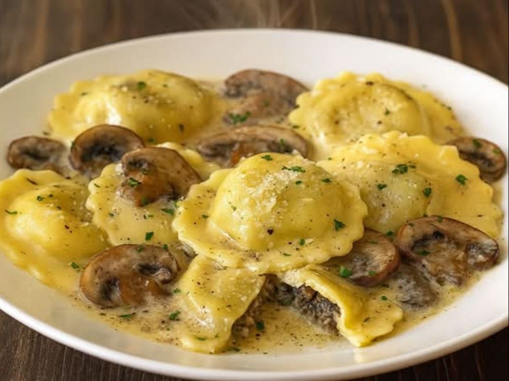 Mushroom Ravioli.