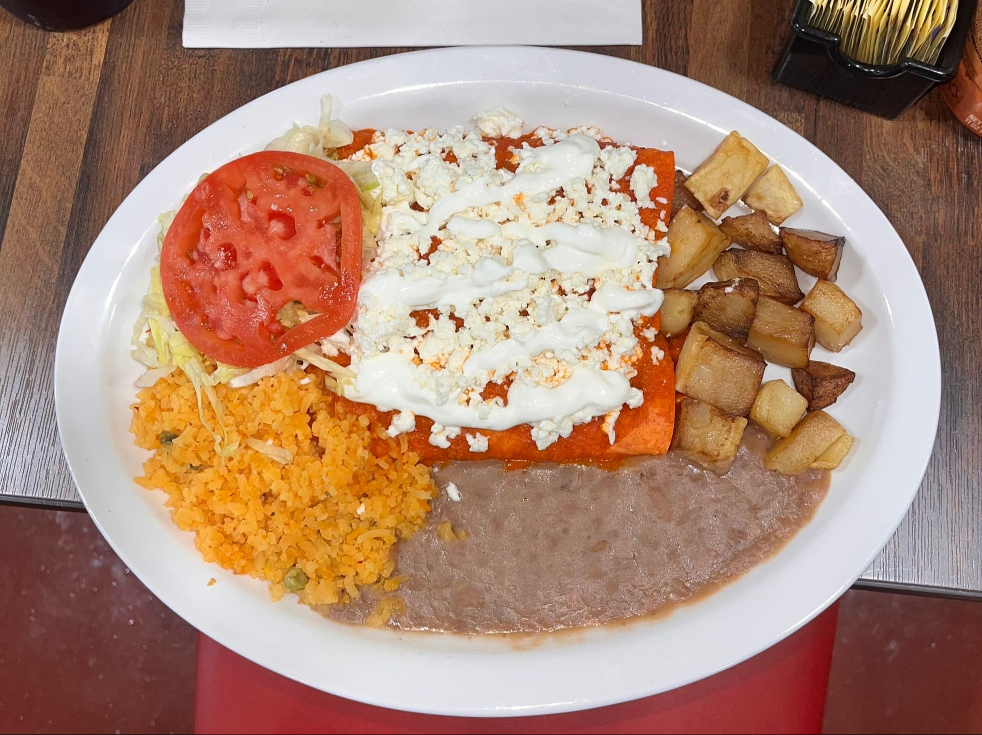 #9 Enchiladas Mexicanas.