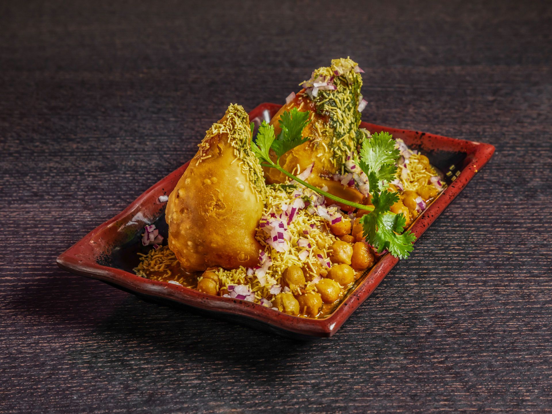 Samosa with Chole.