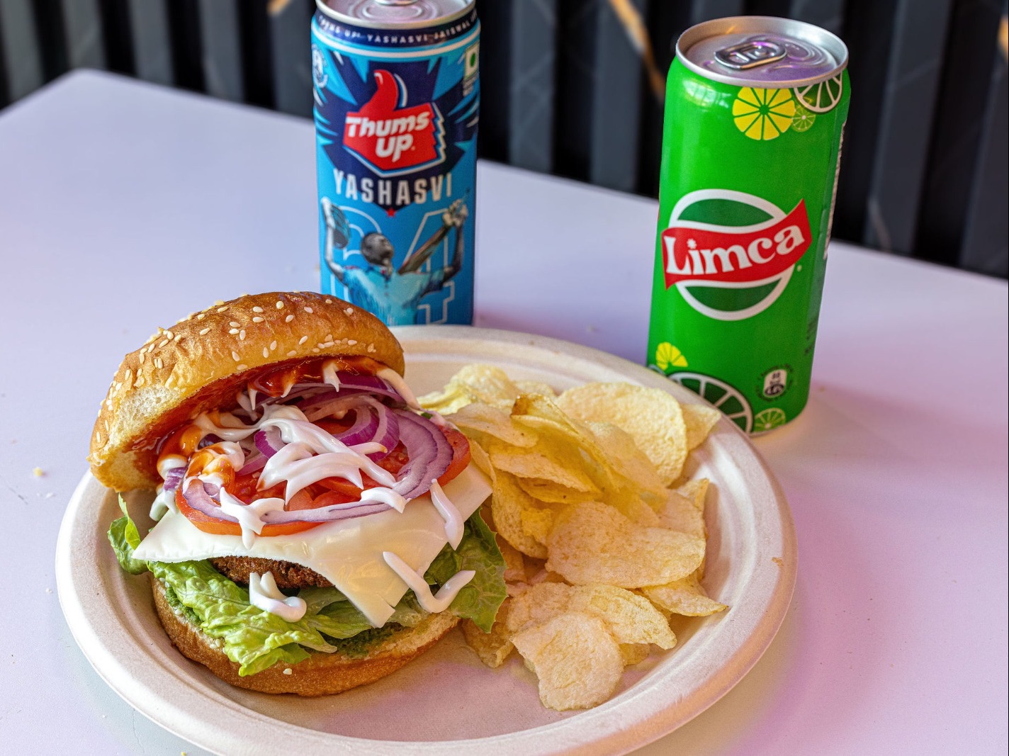 Desi Supreme Burger Combo (S) (J).