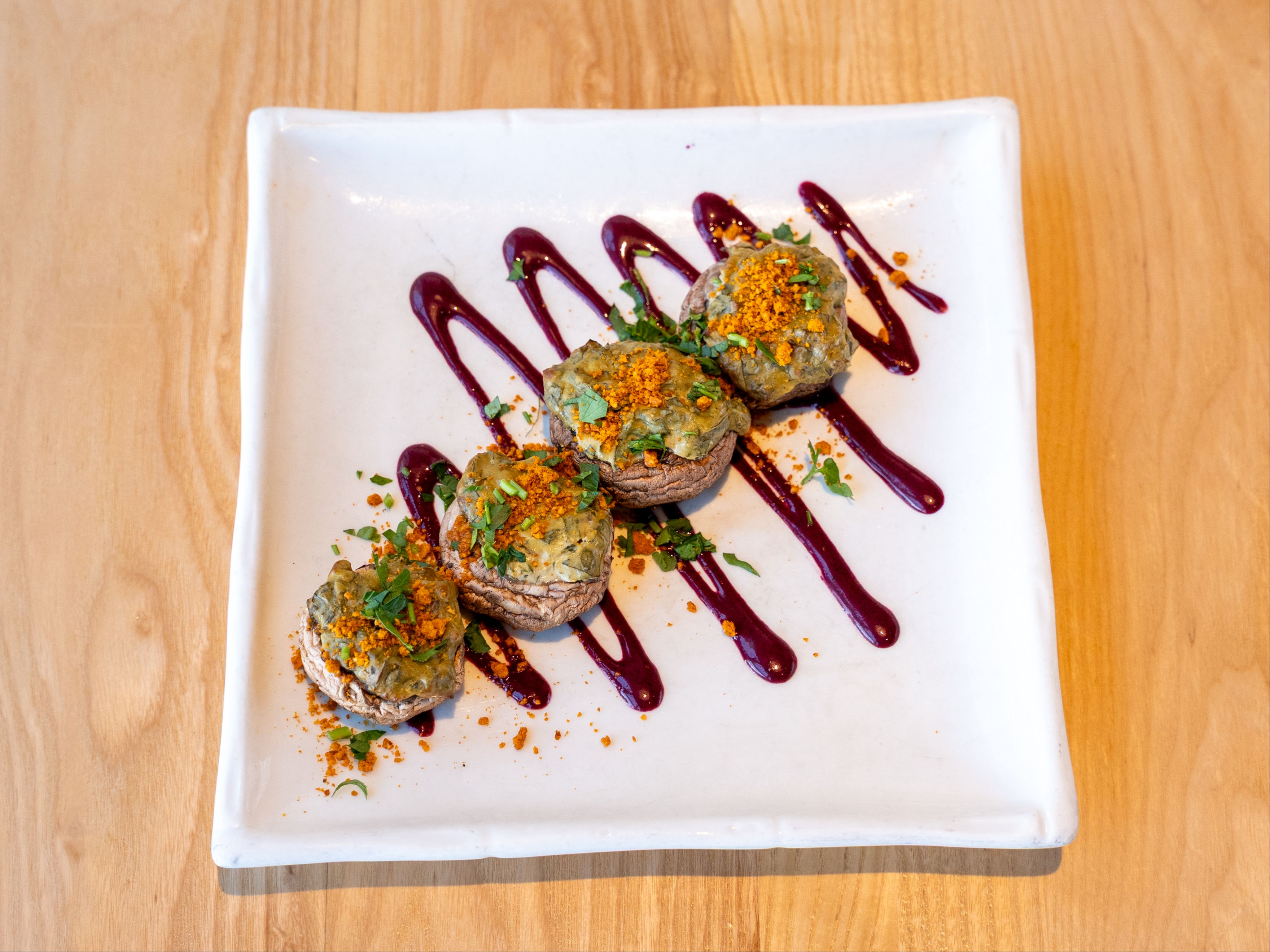 Baked Stuffed Mushrooms.