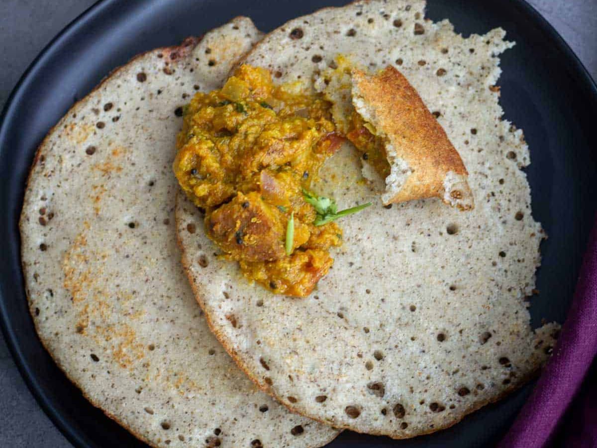 TC - 26C Kaldosa & Vadacurry - کلڈوسا وڈاکری/கல்தோசா வடகறி.
