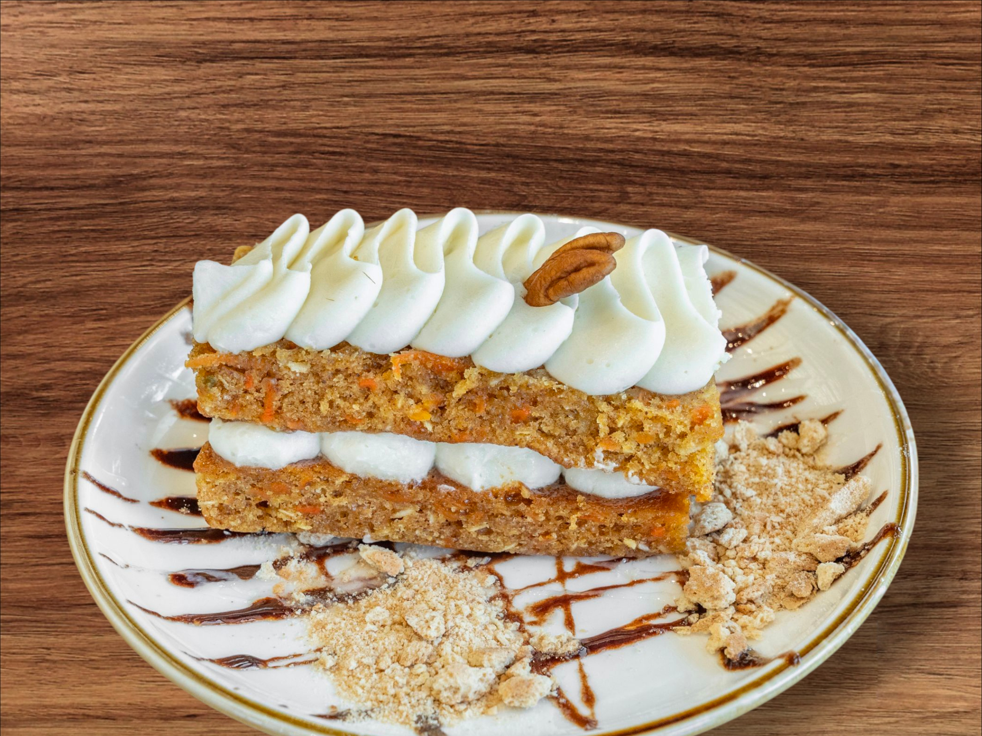Carrot Cake (Parve Cream Cheese Frosting).