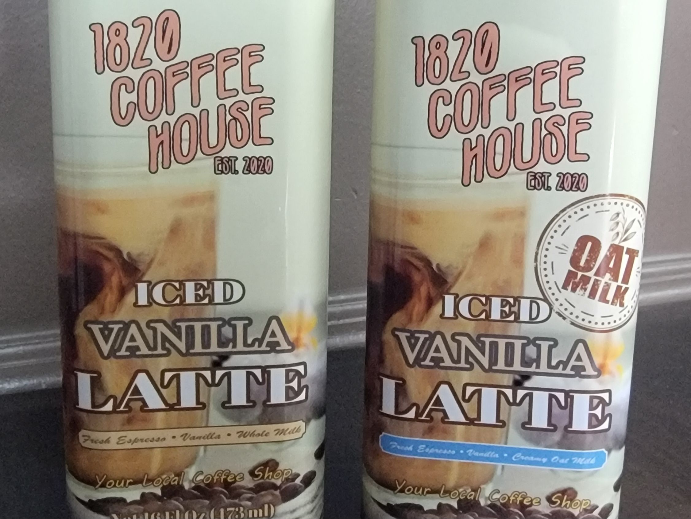 Iced Vanilla Latte (Whole Milk) 16 oz.