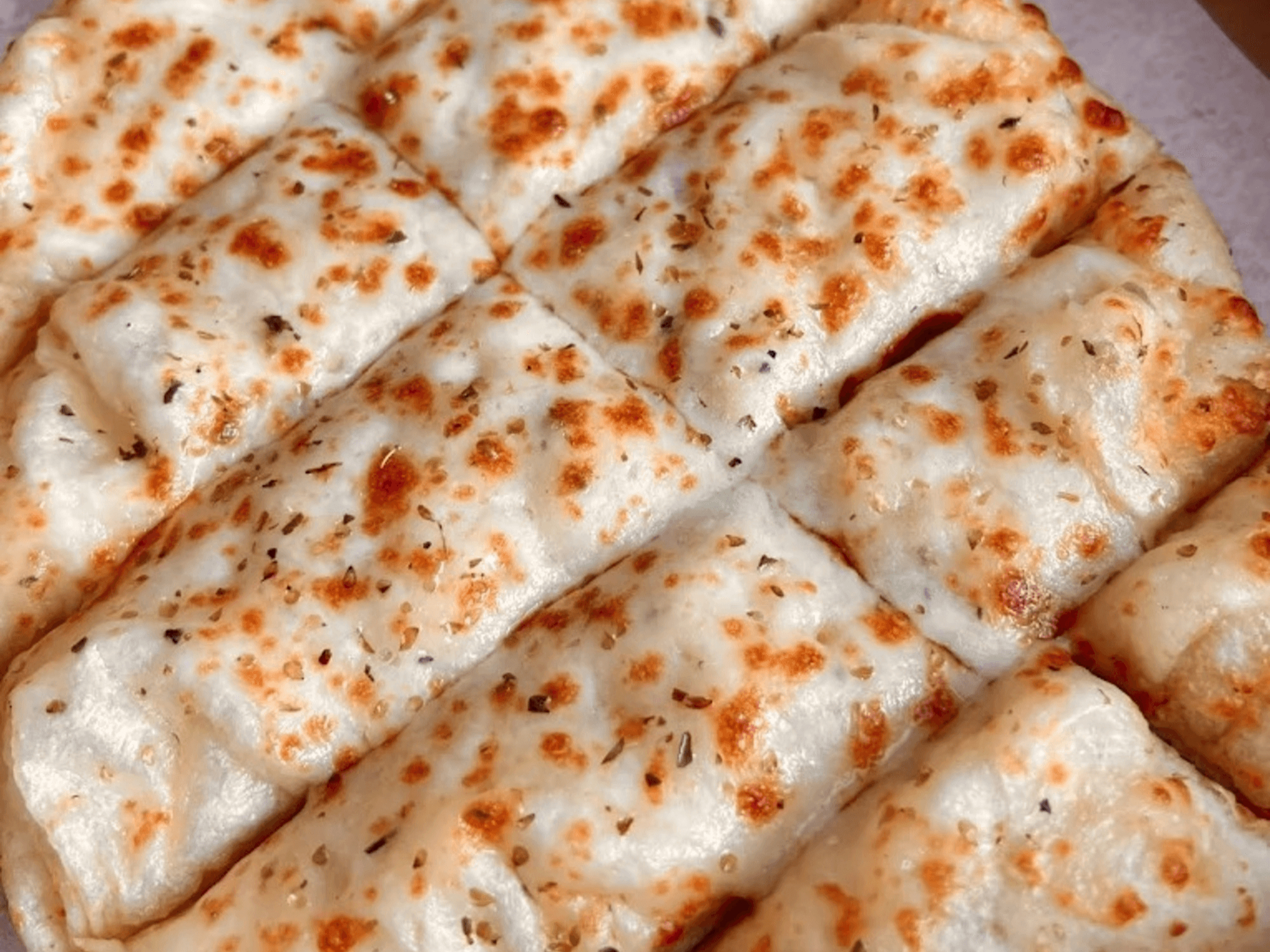 Cheesy White Bread Sticks.