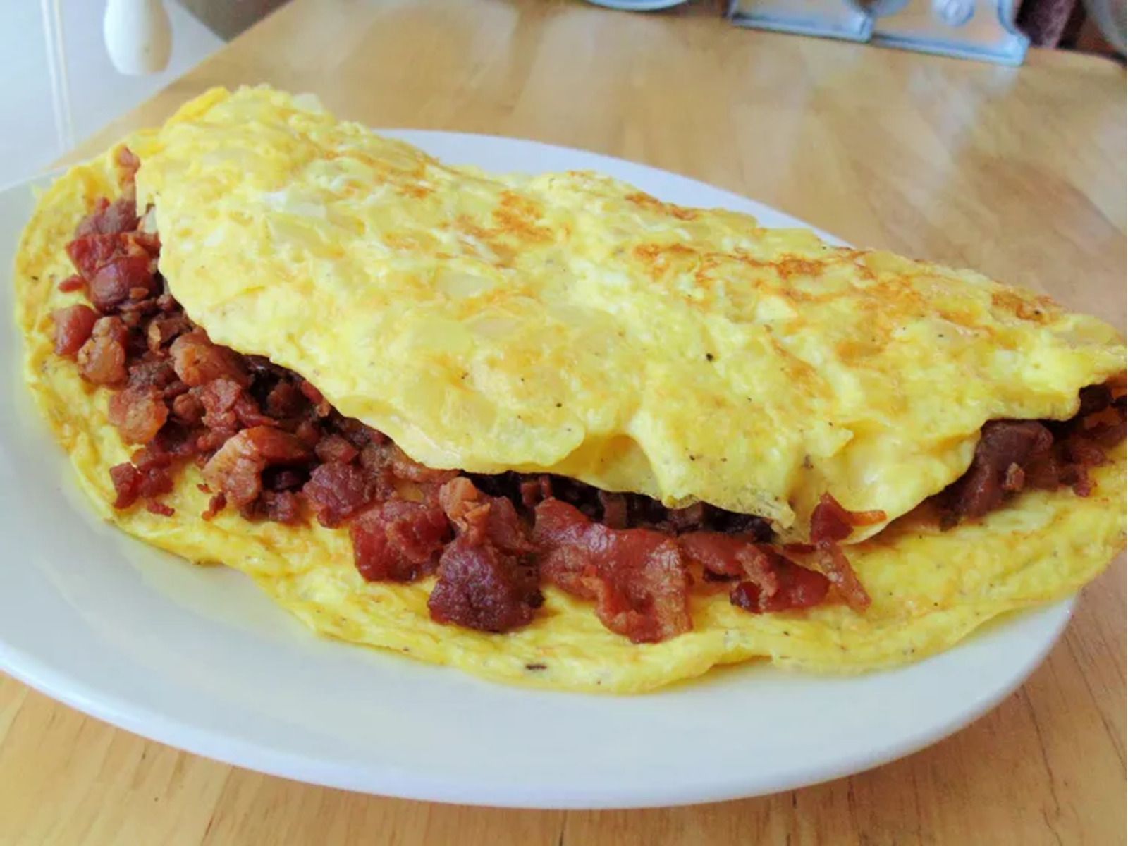 Bacon Cheese Omelette.