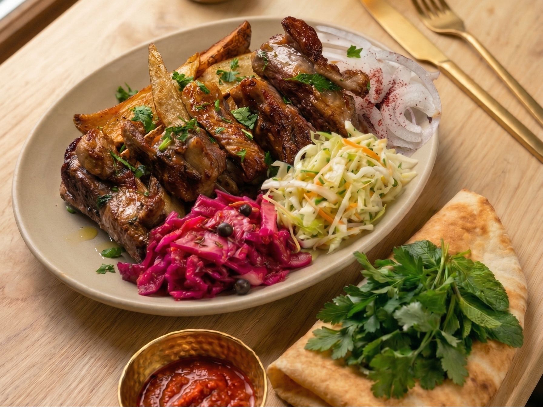 Lamb Ribs Kebab.