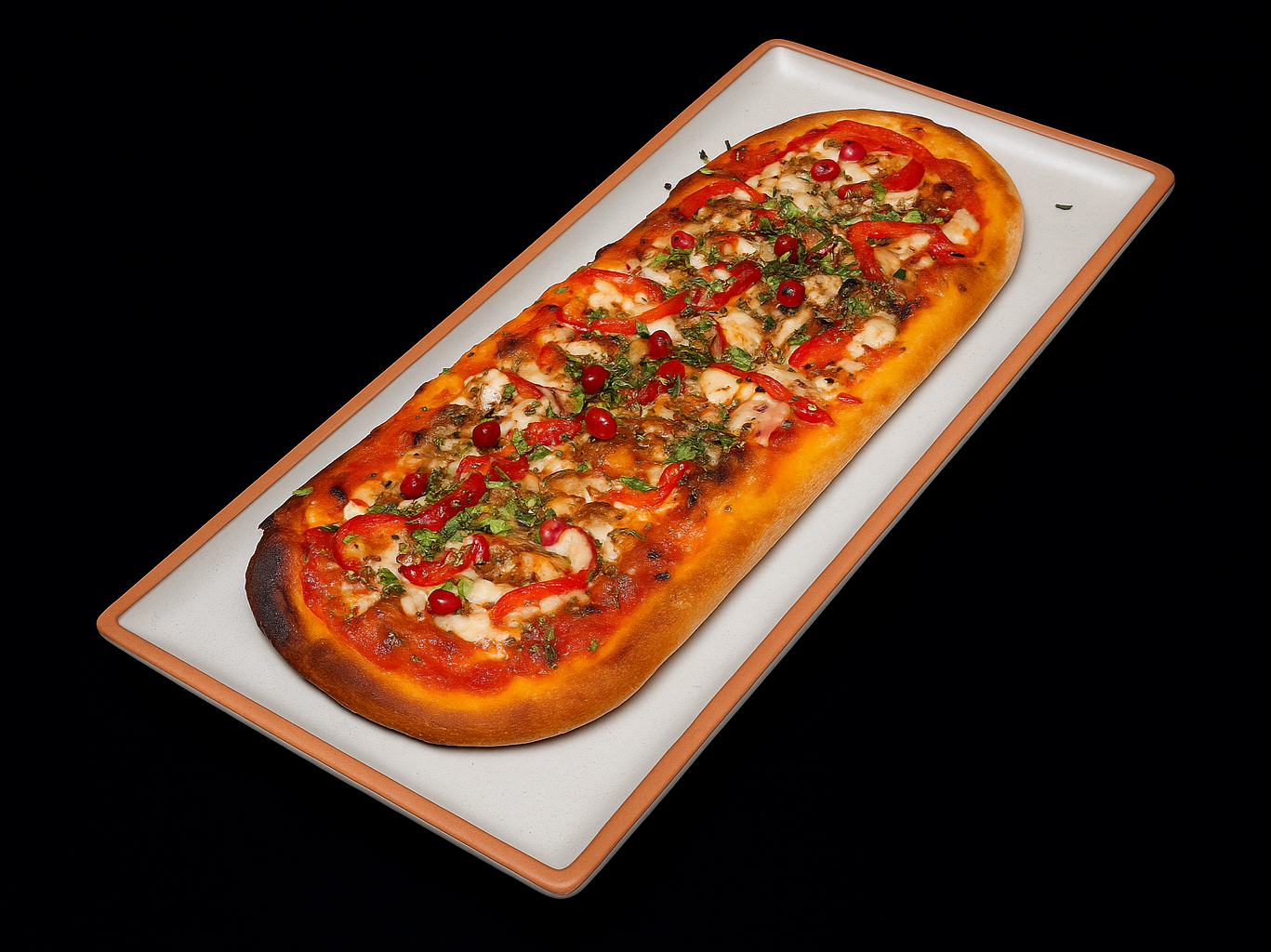 Spicy Lamb Flatbread.