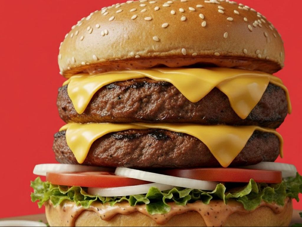 Double Cheese Burger.