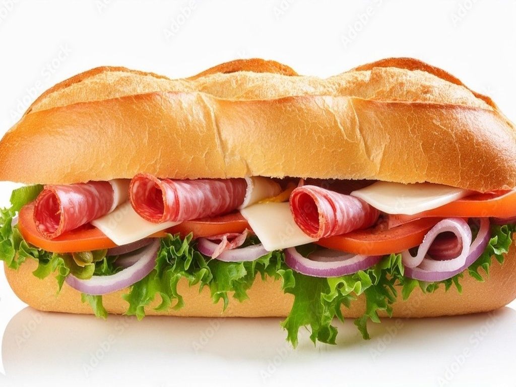10" Ham Cheese & Salami Sub.