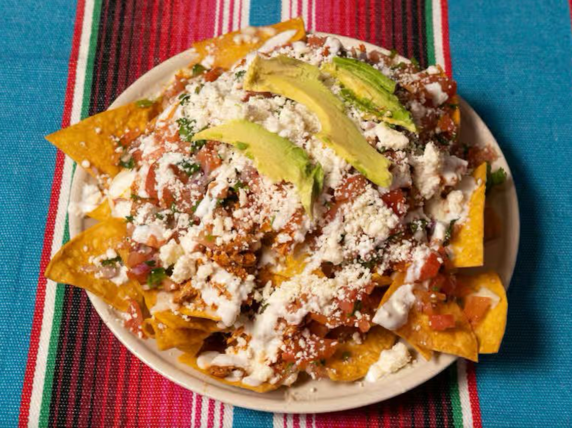 Nachos Vegetarianos.