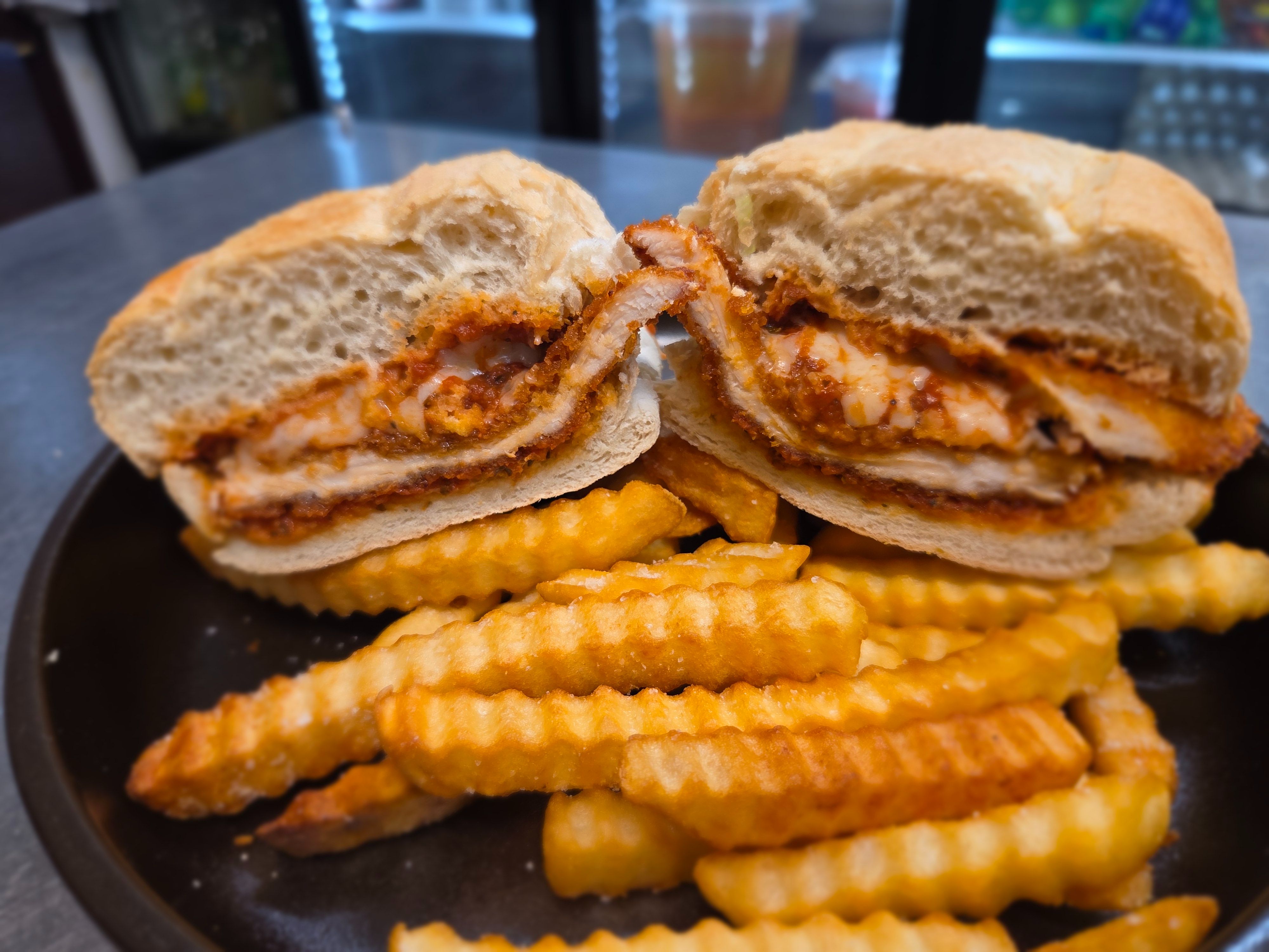 Chicken Parm Grinder w/ Fries