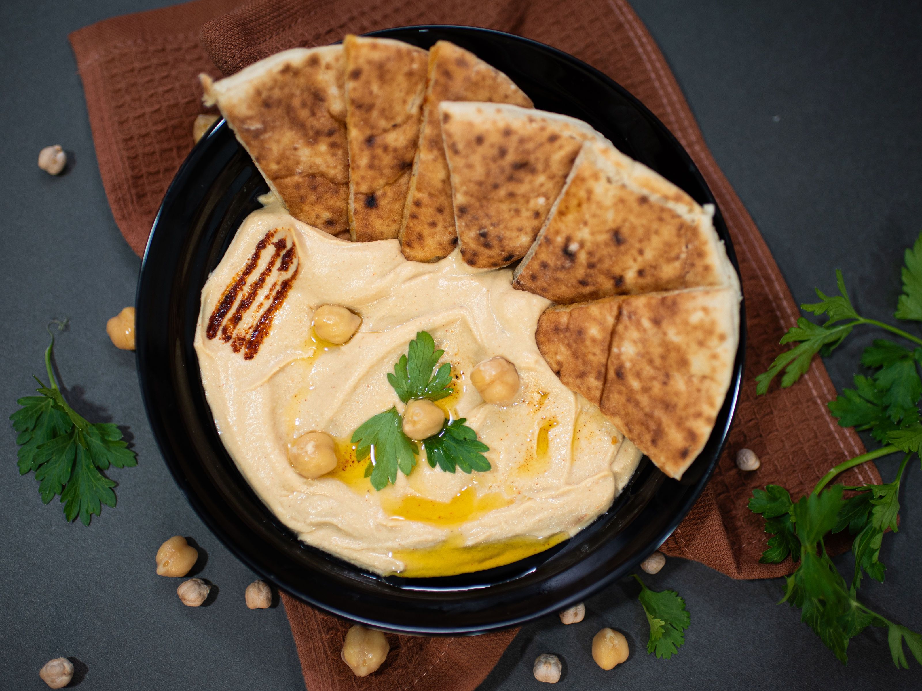 Hummus with Pita Bread.