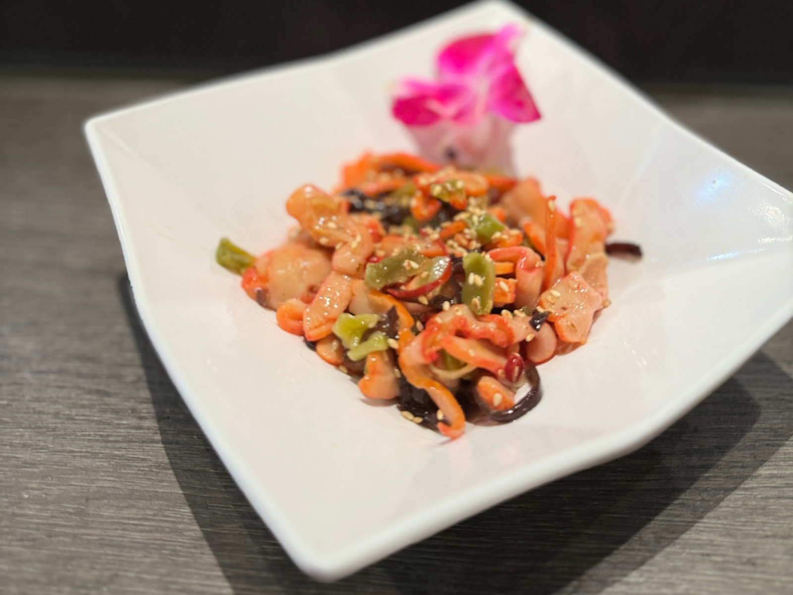 Smoked Squid Salad.