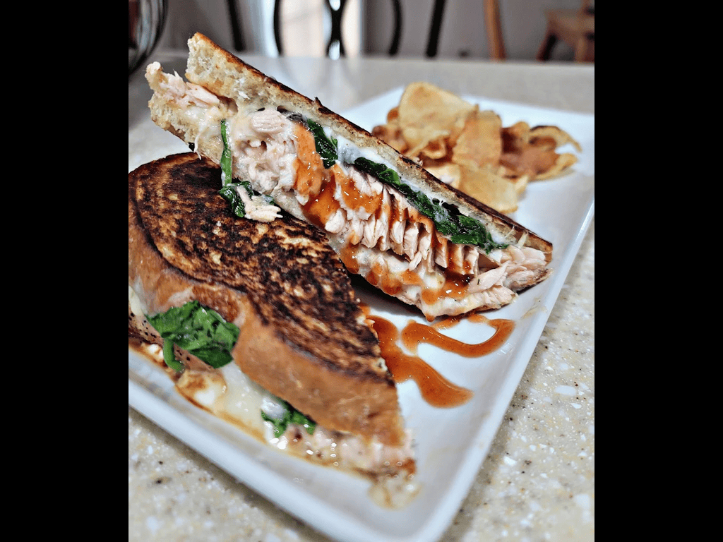 Salmon Grilled Cheese.