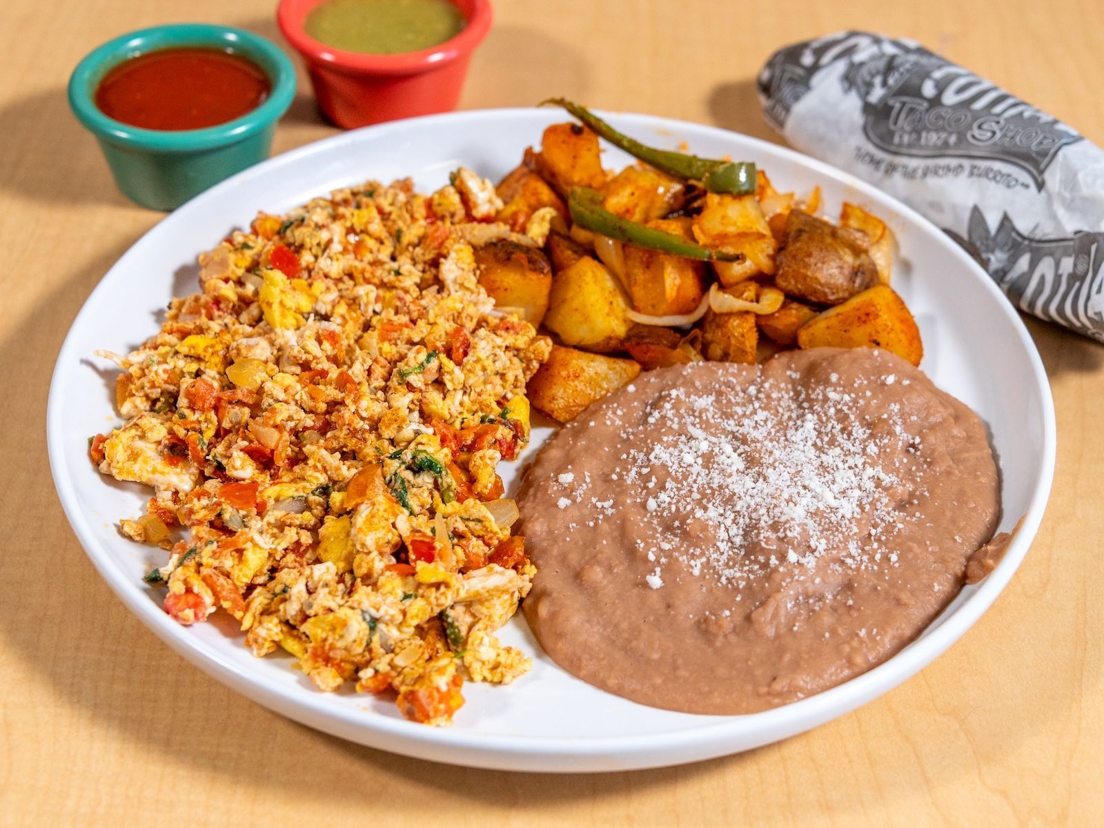 Huevos a la Mexicana.