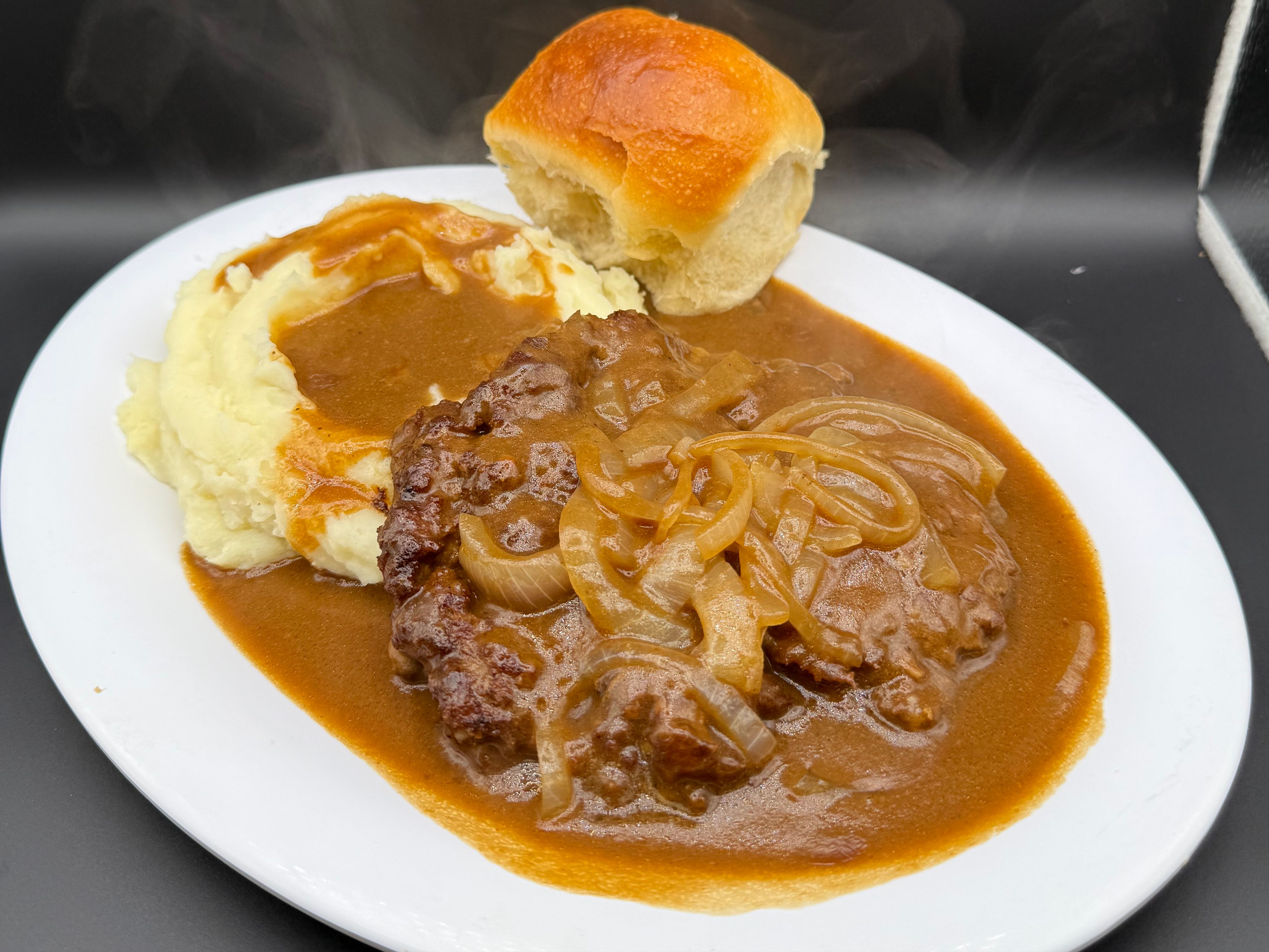 (12 oz.) Hamburger Steak.