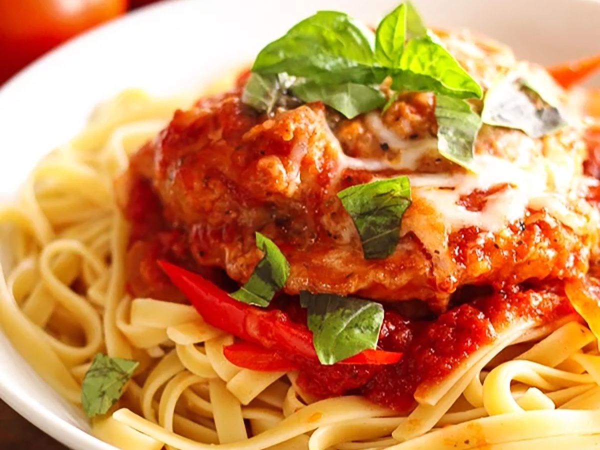 Chicken Cacciatore Pasta.