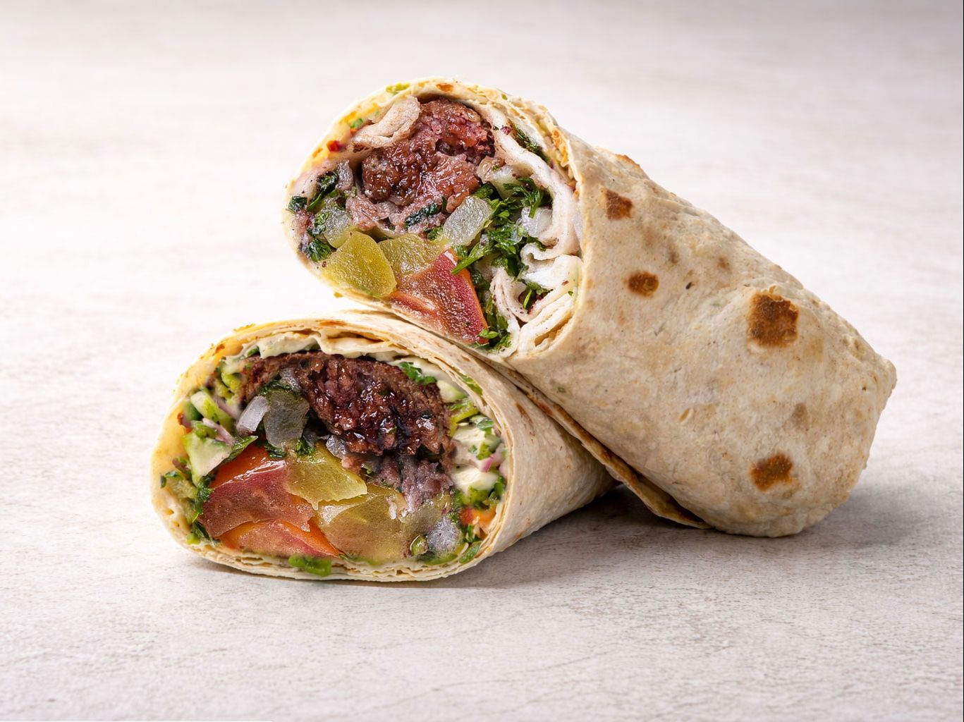 Beef Filet Kabob Wrap