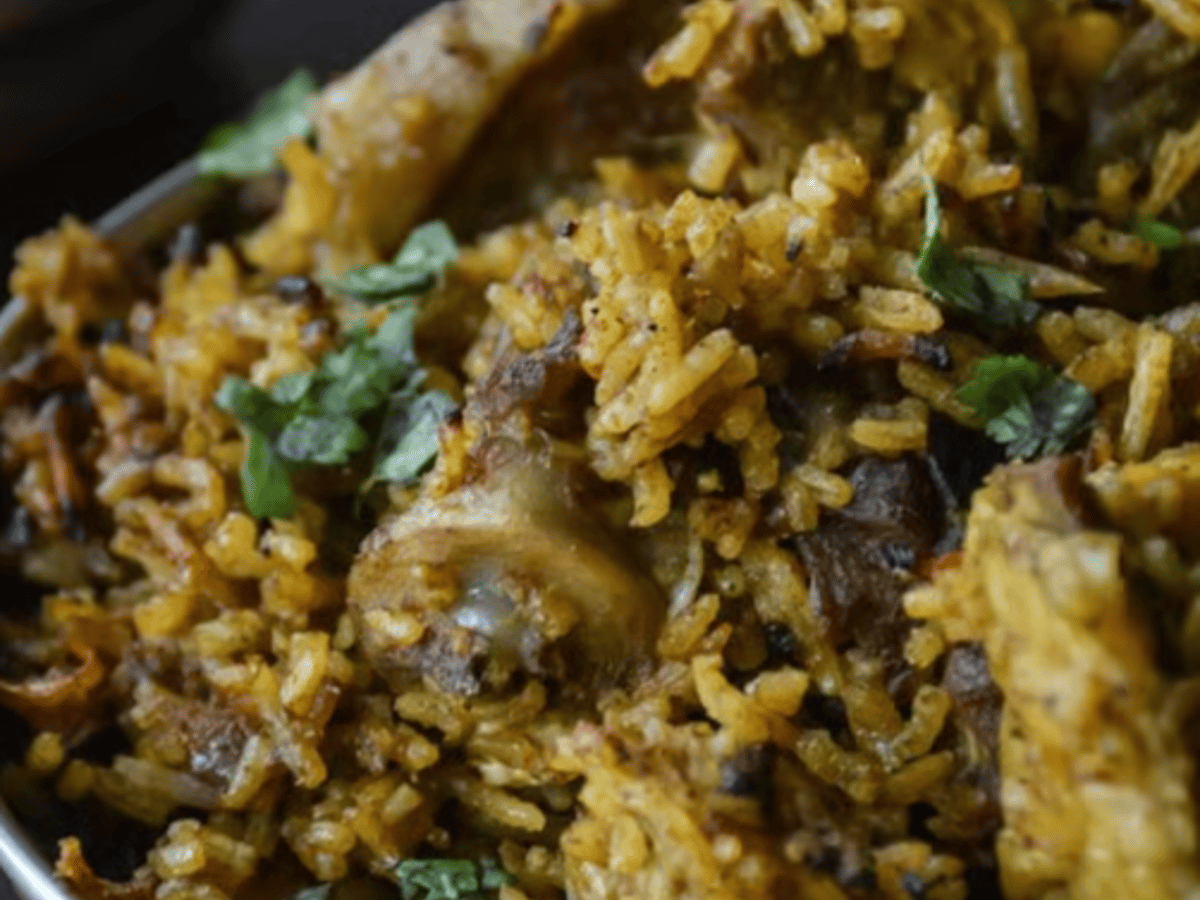 Gongura Mutton Pulav.