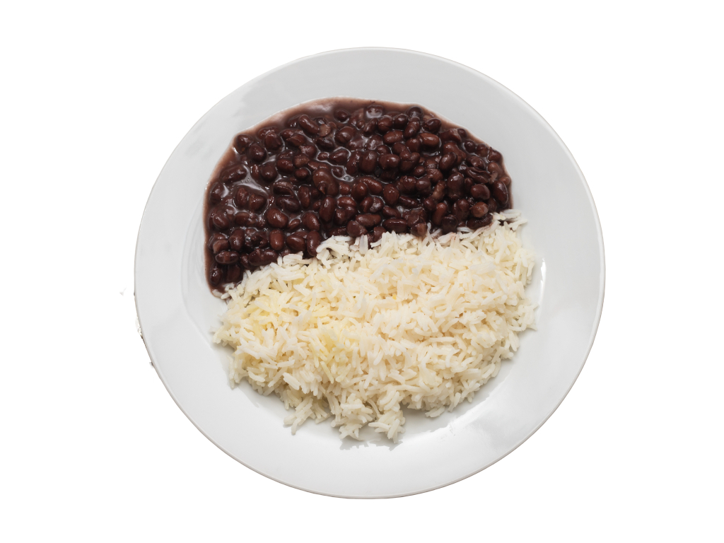 Kids Eggs Rice & Beans.