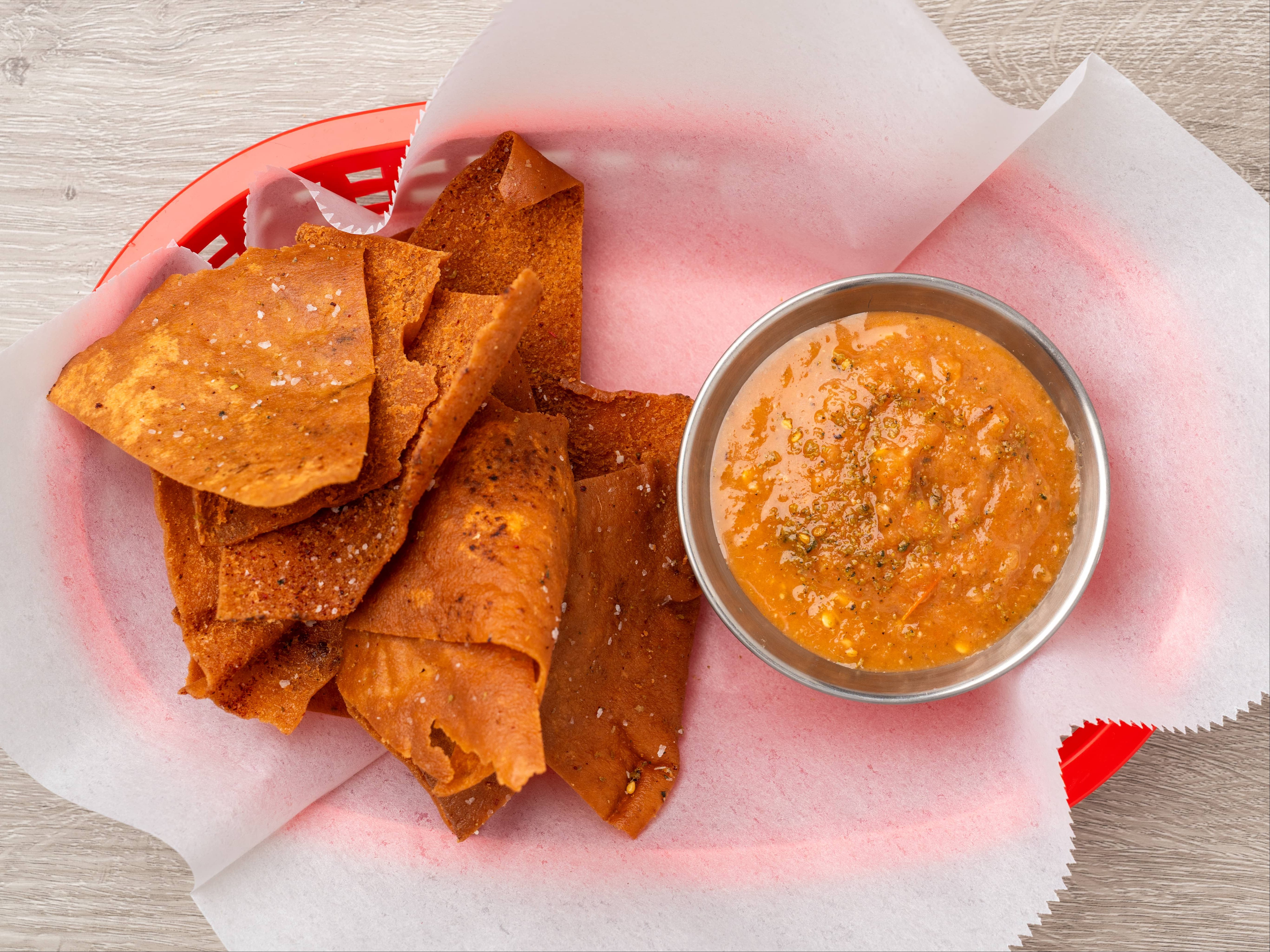 Side Chips and Salsa.