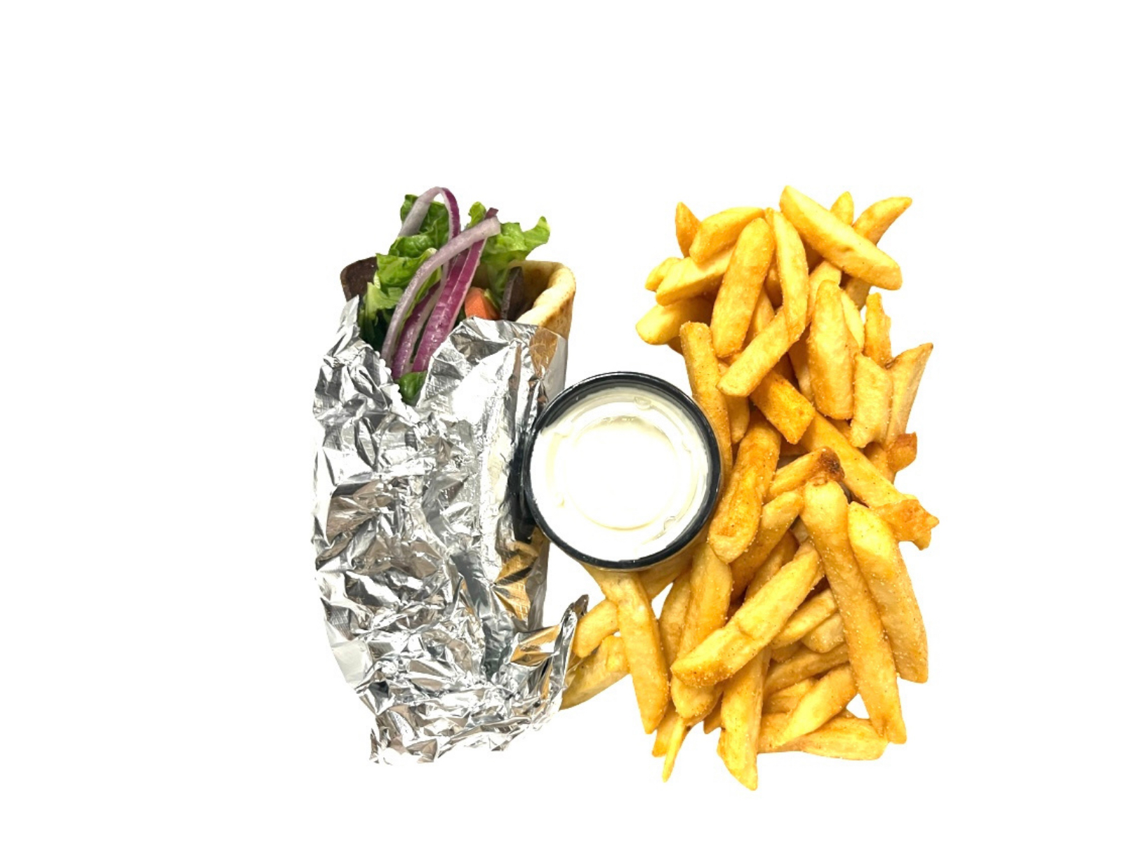 GYRO WRAP \W FRIES.
