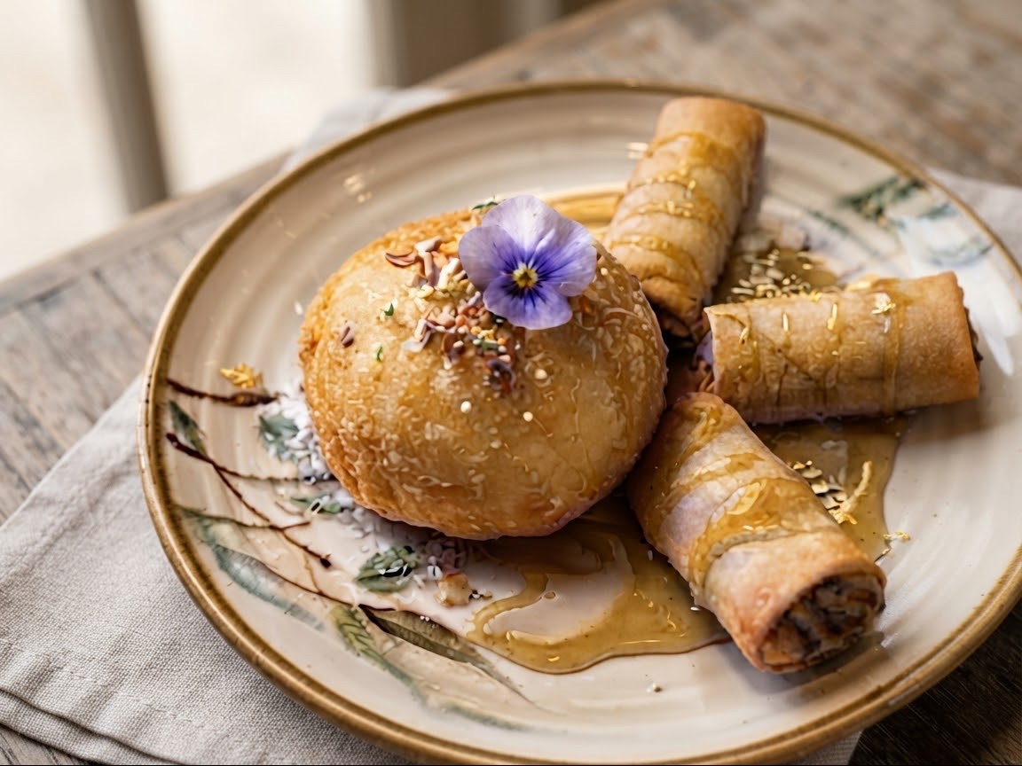 Fried IceCream W/ Fried Banana.