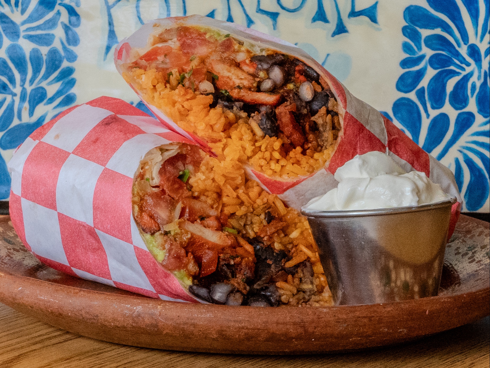 Choriqueso Burrito.