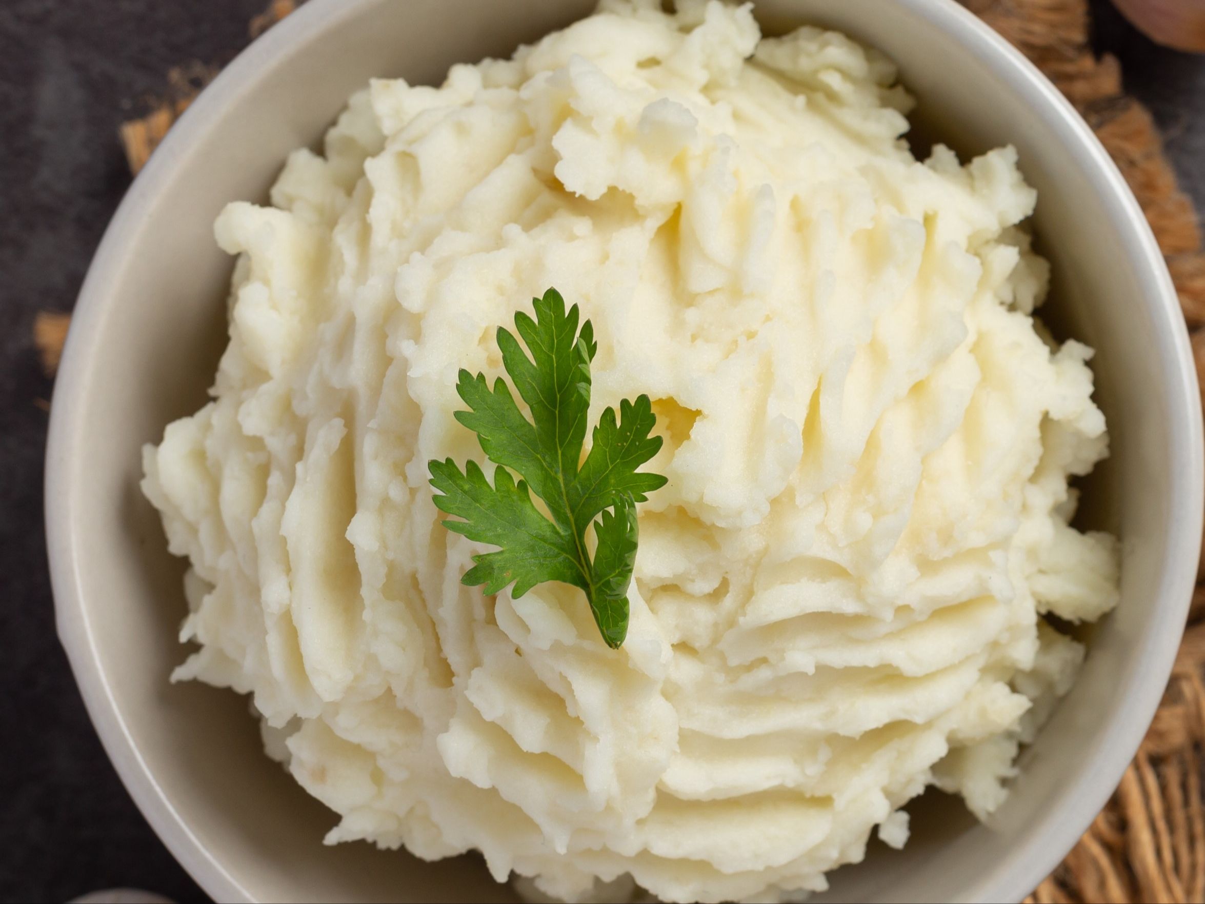 Slow Cooked Mashed Potatoes.