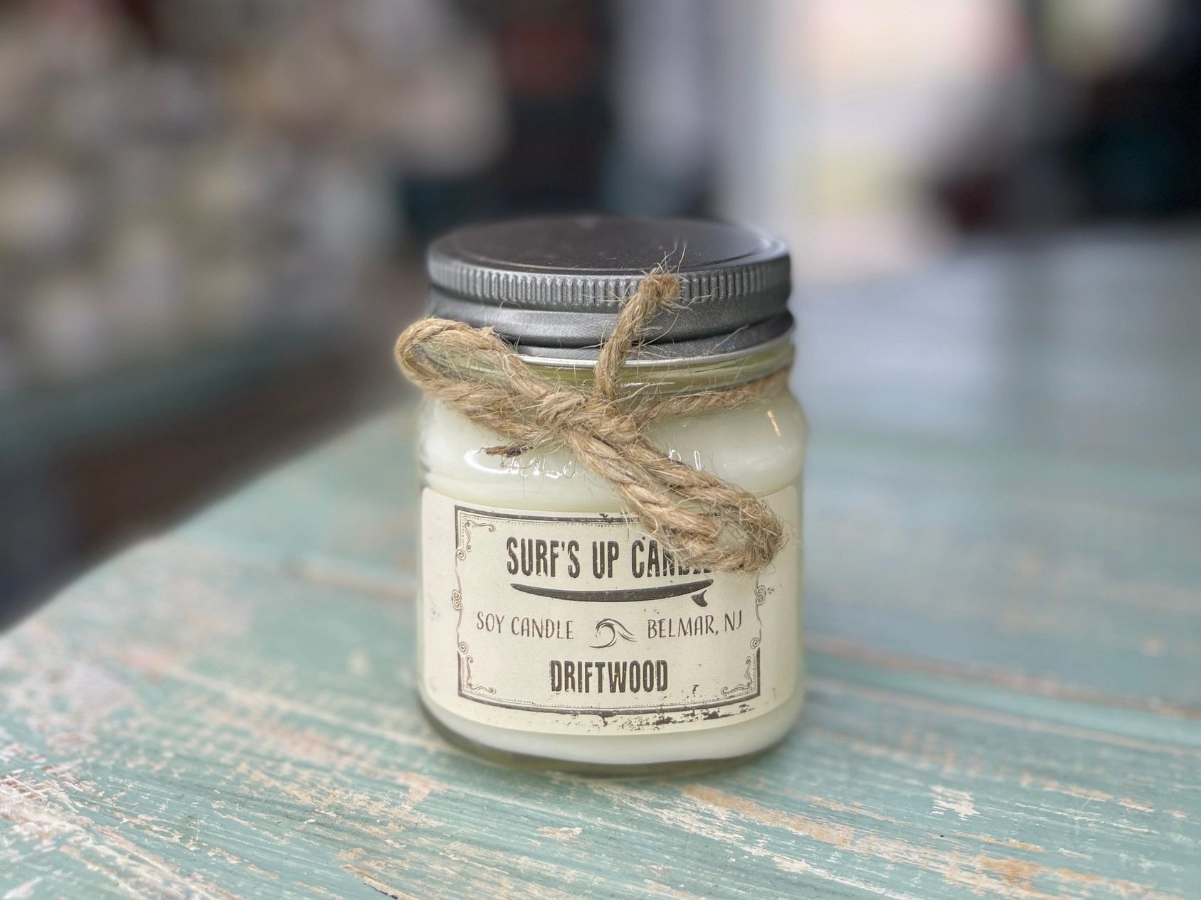 Driftwood Mason Jar Candle - Original Collection 8oz Medium.