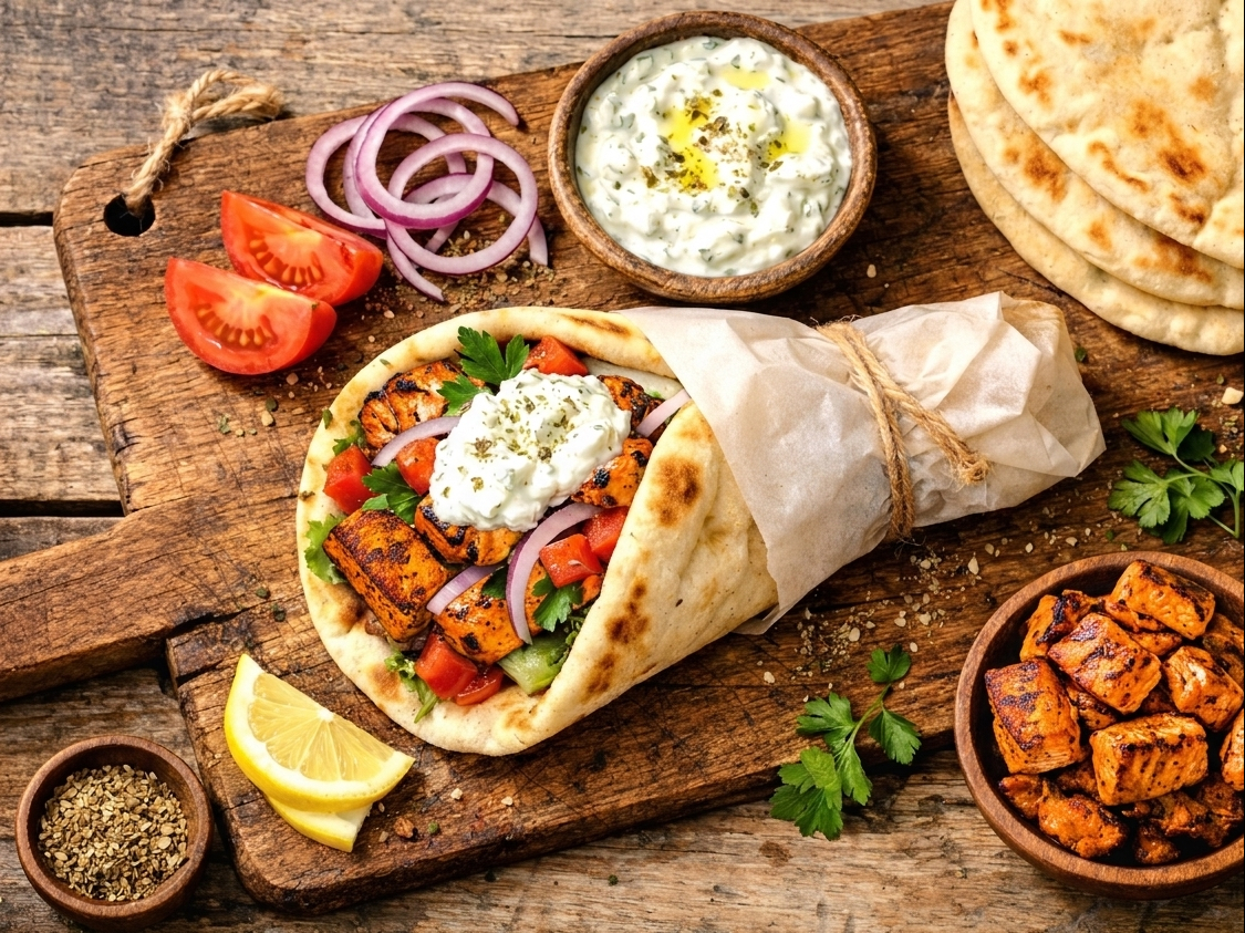 Salmon Wrap.