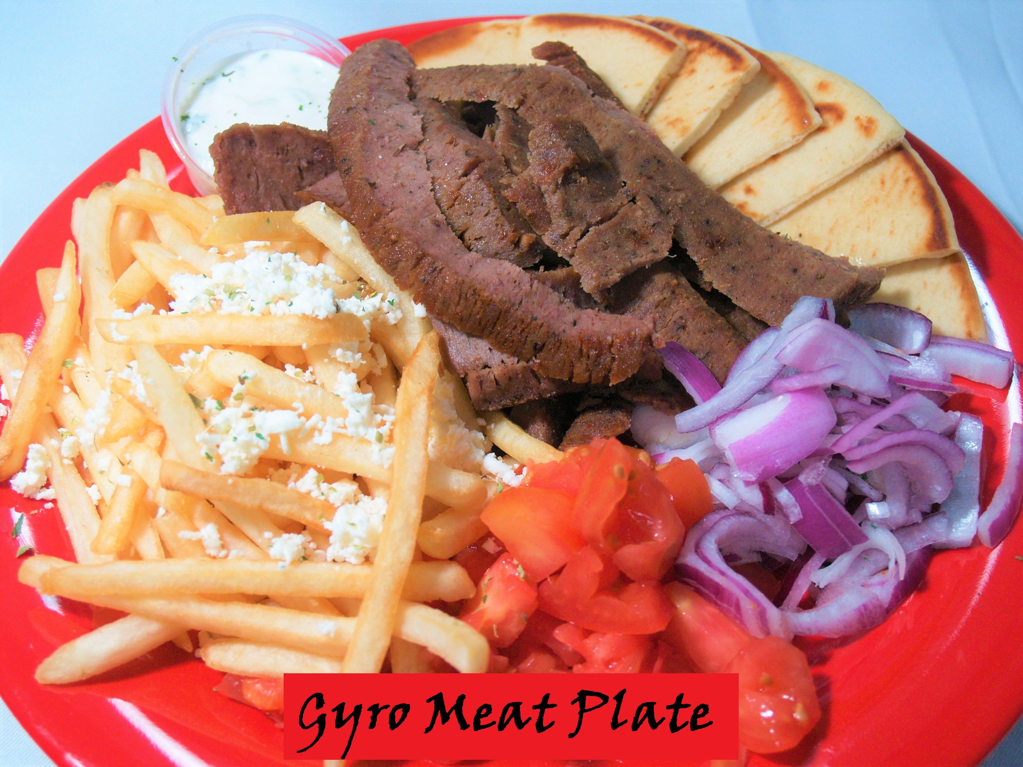 Gyro Meat Plate.