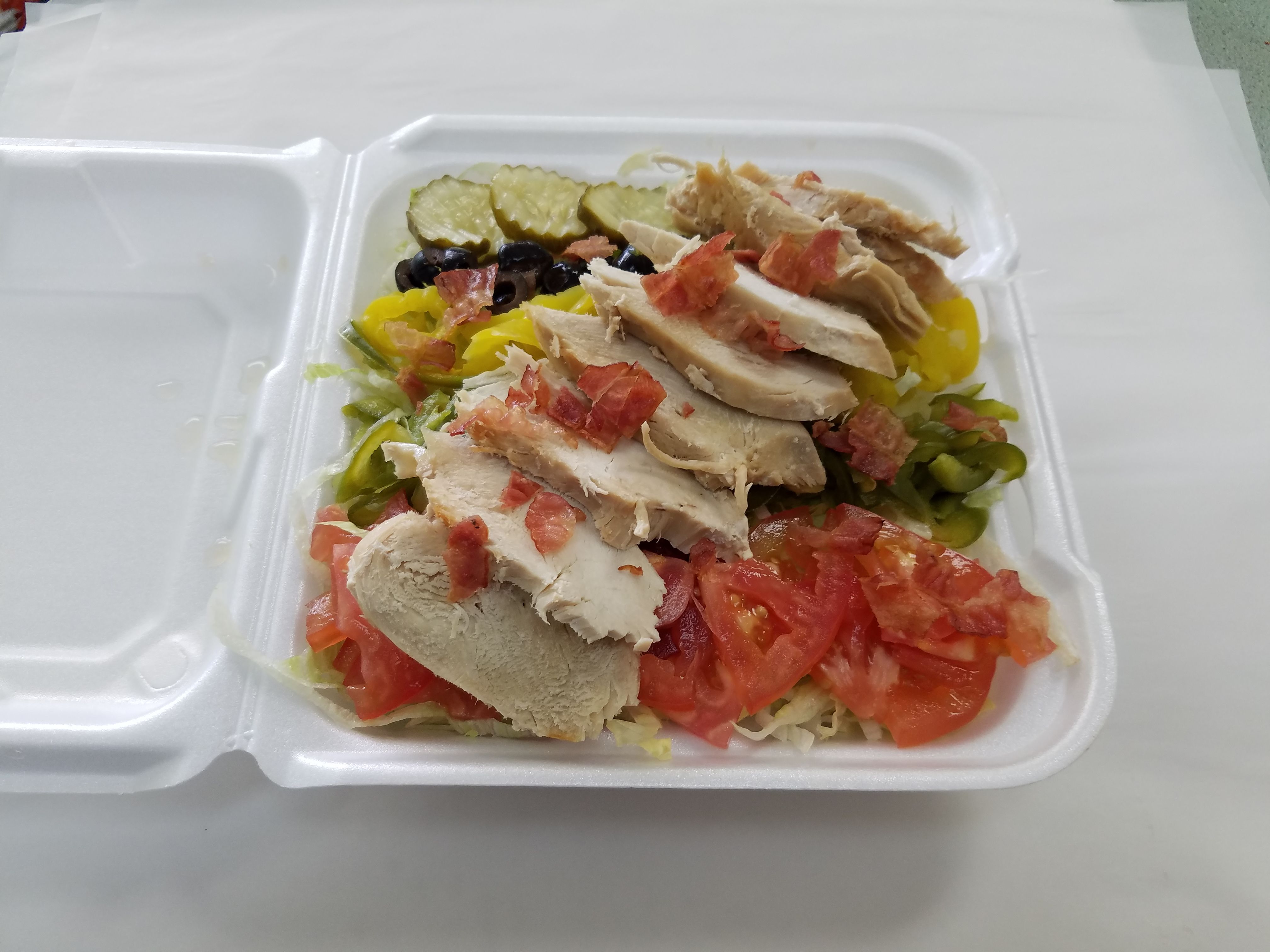 Grilled Chicken And Bacon Salad.