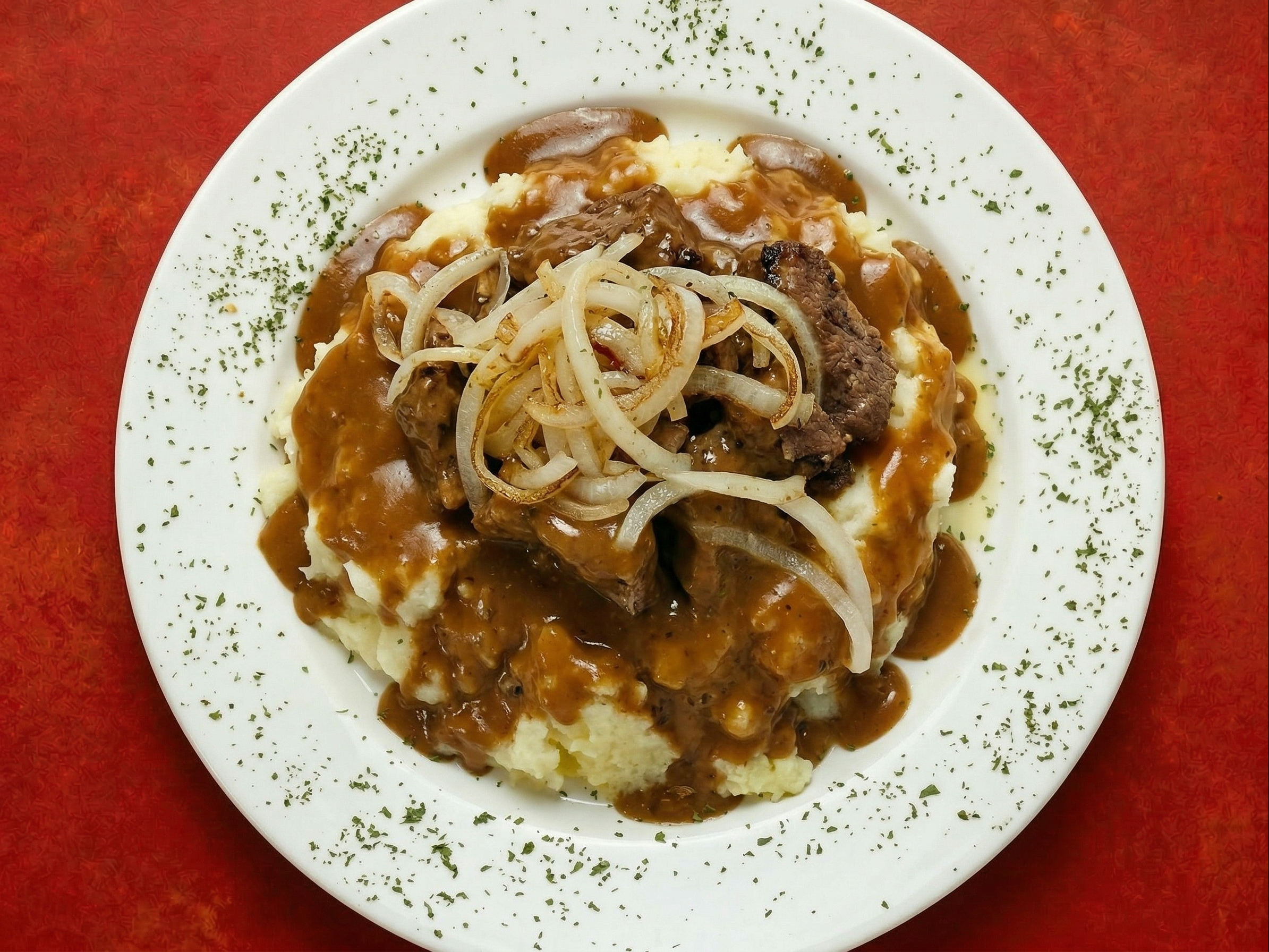 Steak Tips & Onions.