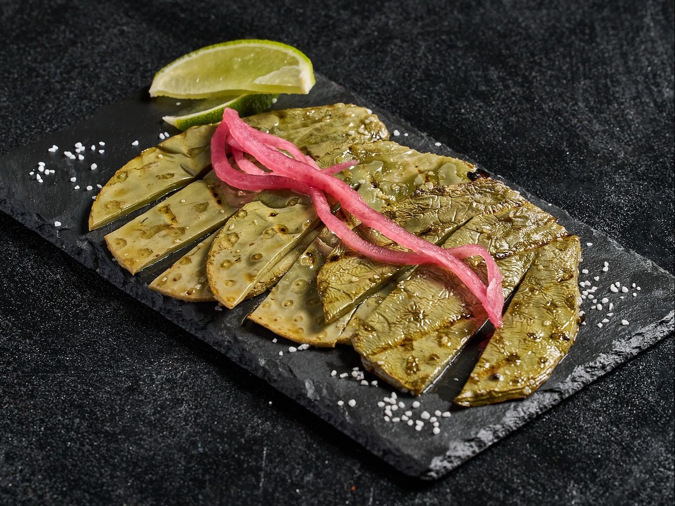 Grilled Nopales.