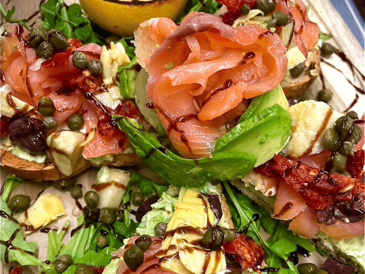 Greek Avocado Toast.