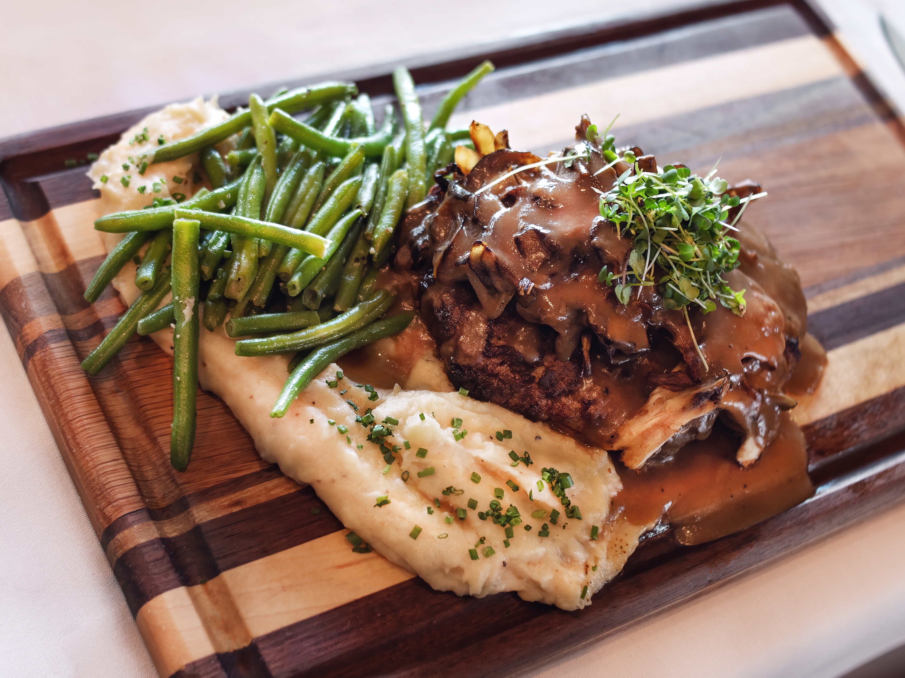 Bison Chopped Steak.