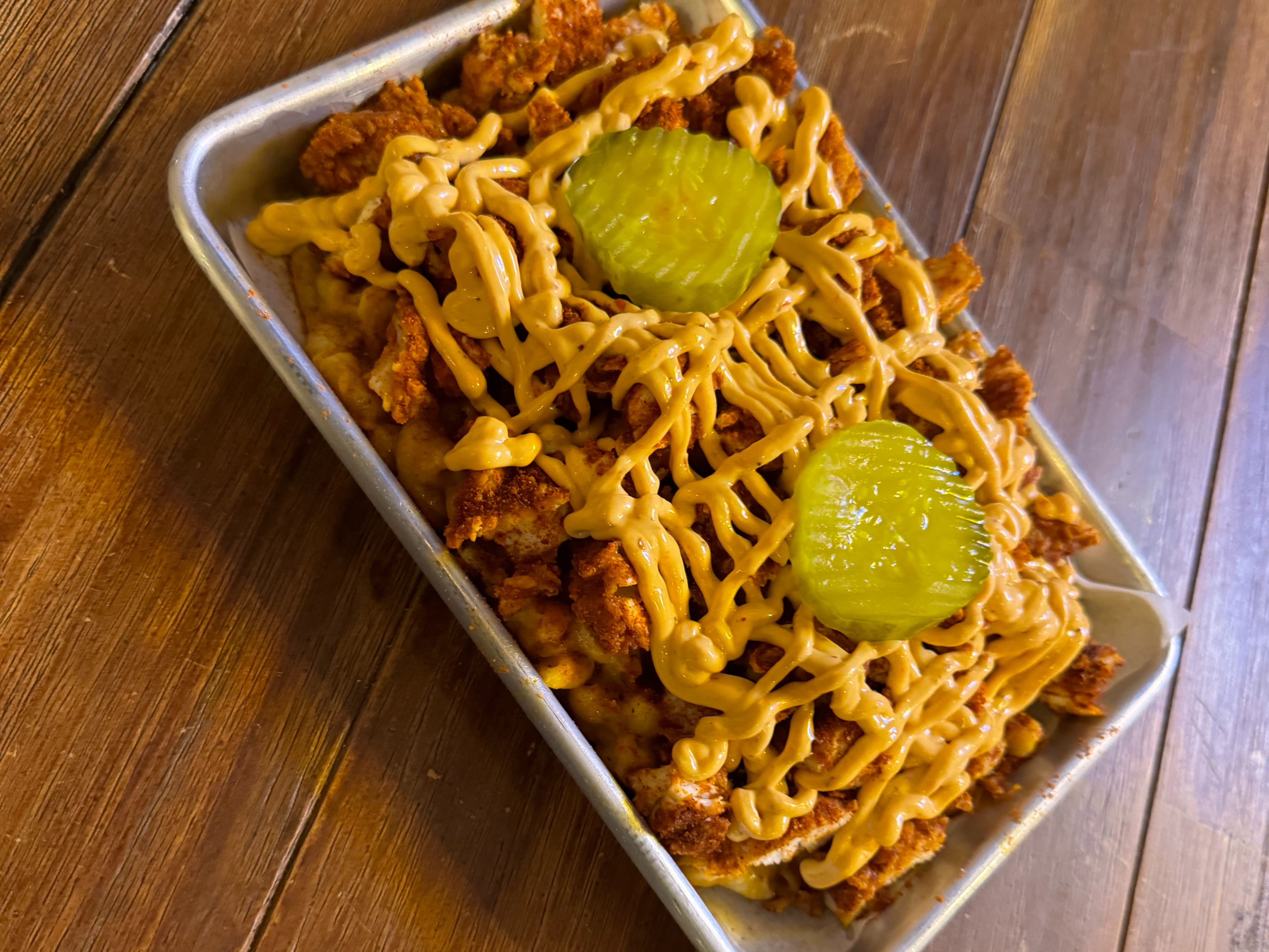 Flamin Loaded Mac and Cheese with 2 Tenders