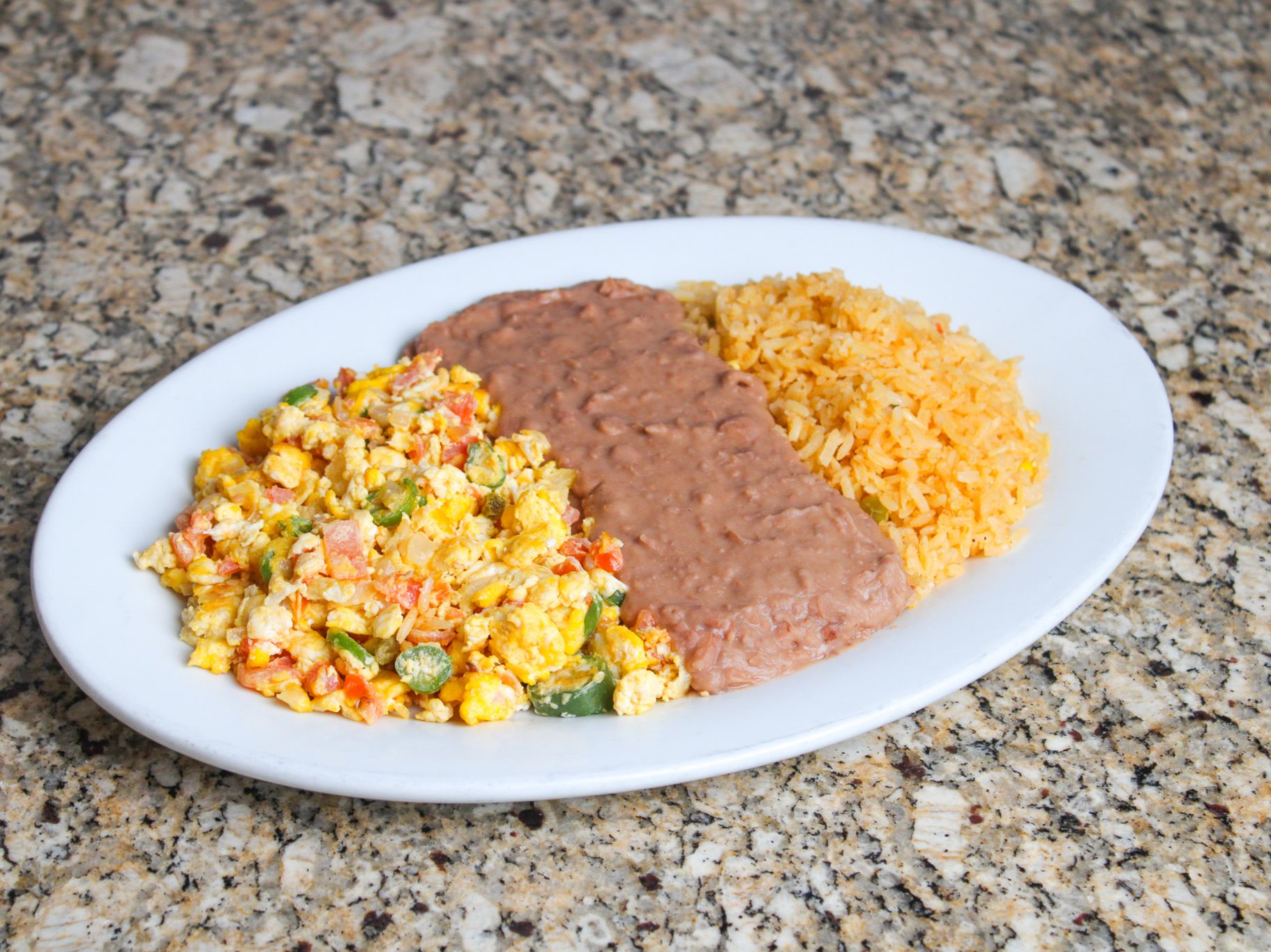 Huevos la Mexicana.